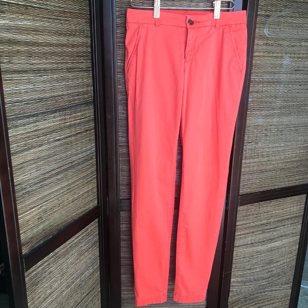 H&M L.O.G.G. Coral Orange Red Summer Pants